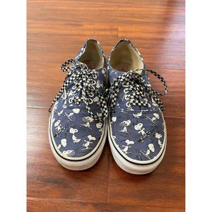 Vans X Peanuts Skate Snoopy Shoes Men's Size 11.5 Blue w/ White 2017